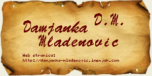 Damjanka Mladenović vizit kartica